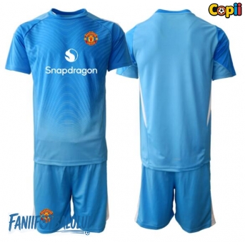 Manchester United Portarii Echipament de Fotbal Replică 2025-26 Copii Acasa (+ Șorturi)